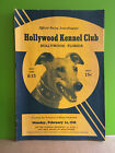 1938 Hollywood Kennel Club Greyhound Racing Program from Florida, No Writing!