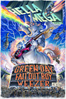 THE HELLA MEGA TOUR  MUSIC BAND GREEN DAY POSTER MUSIC FALL OUT BOY GIFT FAN