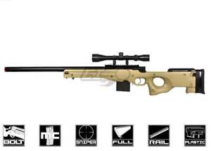 Well L96 Compact Bolt Action Sniper Airsoft Rifle w/ Scope (Tan) 15975
