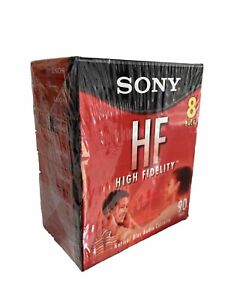 Sony HF High Fidelity Normal Bias 90 Minutes Cassette  8 Pack “Brick” Brand New!