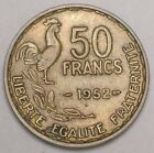 1952 France French 50 Francs Rooster Coin VF
