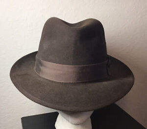 Vintage Biltmore President Brown Fedora Hat- Sz 7 1/4