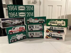 hess toy truck collection lot 2013 2014 2018 2019 2020 2022 1985