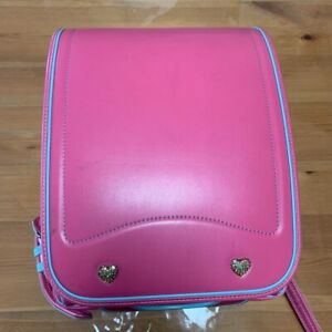 Randoseru Fluffy Solid Design School Bag Pink color extremely rare From Japan
