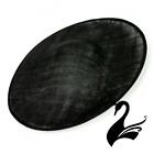 Sinamay Saucer Disc Slanted Brim Large Hat Base (45cm) - Black - Millinery Ha...