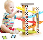 Belleur Montessori Toy for 1-3 Years Old Boys and Girls, Kid Wooden Race Track 5