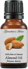 Almond (Sweet) Oil - 15 mL - 100% Pure and Natural - Free Shipping - US Seller