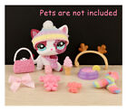 LPS Accessories Pack Lot Hat Scarf Food Bow Bear Collar For lps Short Hair Cat
