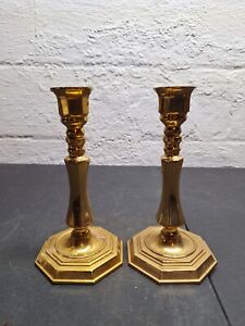 New ListingVintage Valsan Brass Candlesticks Set Of 2 Made In Portugal 7” Tall
