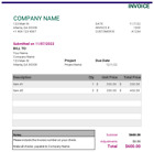 Business Invoice Template - Easy to Use Microsoft Excel & Google Sheets Template