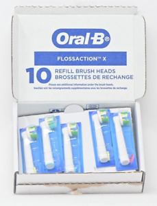 Genuine Oral-B Floss Action Refill Brush Heads - 10 Count