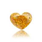 0.35 Carat Loose Orange Natural Diamond Heart Shape VS1 GIA Certified Rare Gift