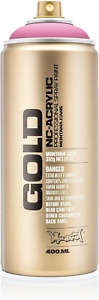 Cans  GOLD 400 Ml Color, Shock Pink Light Spray Paint,Mxg-S4000, 13.5 Fl Oz (Pac
