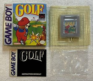 MARIO GOLF Nintendo Game Boy w/ Box Instructions Insert Tested Works 1990