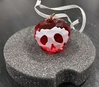 Swarovski Crystal Poisoned Apple Ornament #5428576 Disney Brand NIB Free Ship