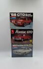 Monogram 1965 Pontiac GTO 68 GTO Street Machine 69 Pontiac Model Cars Lot Of 3