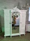 French Armoire Painted Cottage Chic Shabby French Romantic Armoire/ Wardrobe