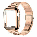 For Apple Watch Ultra Series 9 8 7 6 5 4 3 2 1 SE 38-49mm Metal Strap Band Case