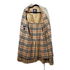 Vintage Men's Burberry Long Kensington Trench Coat Nova Check Wool Liner 40 Reg
