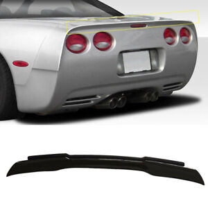 Rear Trunk Spoiler Wing W/Acrylic Panels Fits Corvette C5 1997-2004 Gloss Black (For: 1998 Corvette)