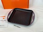 Le Creuset Square Grill Carre 24cm 9.5 in Cassis Purple Cast Iron Cooking ware