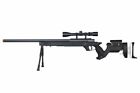 Well MB05 MK96 Spring Sniper Rifle Airsoft Gun (Black) W/ Scope + Bi-pod