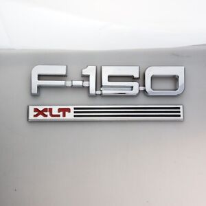 1Pc Fits1 987-91 F-1-5-0 XLT Emblems Side Badges Nameplate Chrome (For: F-150 XLT)