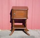 Vintage Smoking Cabinet Stand Humidor Nightstand Bedside Table
