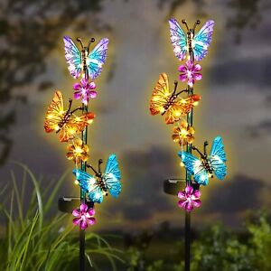Butterfly Light Decorative Solar Stake Lights for Garden Yard Lawn Patio Pathway