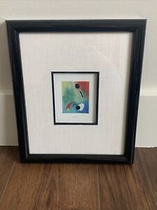JOAN MIRO PRINT/LITHOGRAPH MATTED AND FRAMED
