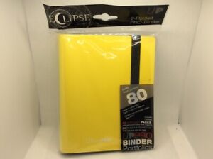 Ultra PRO Eclipse Yellow 2-Pocket Pro-Binder. New. B3G1 Free!