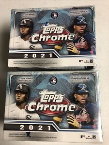 2-2021 MLB Baseball Topps Chrome Blaster Boxes Sealed! RC�s