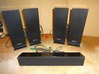 Lot of 5 Sony SS-TSB101 - SS-CTB101 Home Theater Speakers With Wires