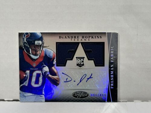 2013 Panini Certified DeAndre Hopkins Rookie #305 Jersey Patch auto /499 RC