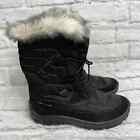 Pajar Womens Winter Boots Black Quilted Size EU 39 US 8 Ice Grip  Pajar-Tex