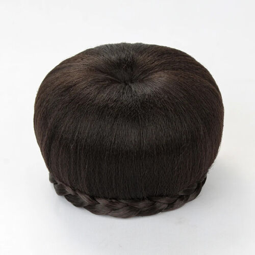 Synthetic Braided Chignon Hair Cover Wedding bride Fiber Clip In Hair Bun Donut