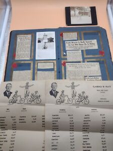 LOT of 1915-35 Vtg Trick Bicycle Cyclist History Photos News Weaver Pratt Prine