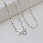 Solid 925 Sterling Silver Chain Women Italian 0.8mm Necklace Wedding for Pendant