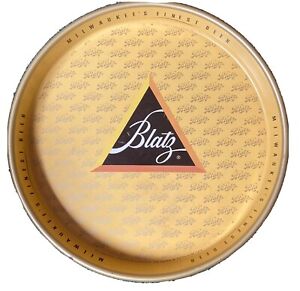 Blatz 1950’s 13 in gold beer tray