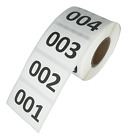 Inventory Number Stickers, Consecutive Number Labels - Self Adhesive 500 Numbers