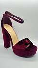 Luxurious maroon velvet heels - My delicious shoes - size 9