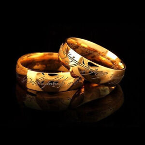 Fashion Lord of the Ring The One Ring Lotr Stainless Steel Unisex Ring Size 6-13