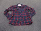 Topo Designs Shirt Adult L Blue Red Plaid Flannel Heavy USA Outdoors Casual Mens