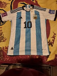Qatar World Cup 2022 FINAL Argentina home jersey  Messi size Small