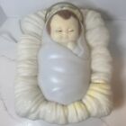 Vintage Lighted Blow Mold BABY JESUS W/Halo Empire Plastics Christmas Nativity