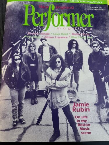 New England Performer Magazine August 1991 Jamie Rubin Bobby Borg Seka Pete Calo