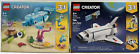 2PK Lego Creator 3 in 1 Kits ~ 31134 Space Shuttle & 31128 Dolphin and Turtle