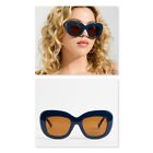 Torrid Oversized Cateye Sunglasses in Blue NWT