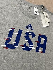 NWT Adidas Qatar 2022 World Cup Team USA Soccer T Shirt  Men Sz L Or M FIFA🇺🇸
