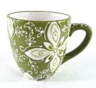Laurie Gates Designed in California Cup Mug Floral Green